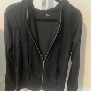 NWT/ Michael Lauren / Black Small zip hoodie